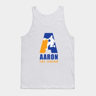 Aaron Custom Player Basketball Your Name The Legend Tank Top